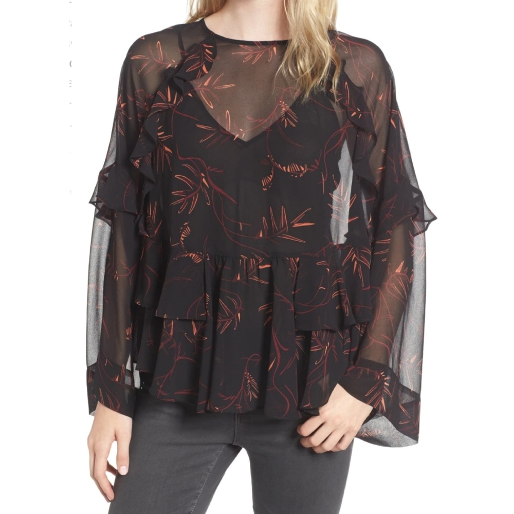Chelsea28 Tiered Ruffle Top - Picture 1 of 9